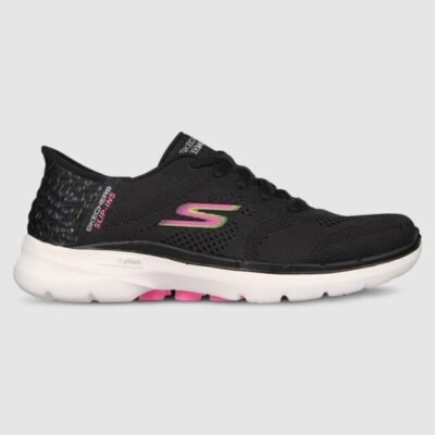 Skechers Slip-Ins Go Walk 6 Vivid Idea Womens TheSneakerLounge Skechers Skechers Slip-Ins Go Walk 6 Vivid Idea Womens