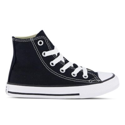 Converse Chuck Taylor All Star Hi Kids Black Unisex Size 1 TheSneakerLounge Kids Converse Chuck Taylor All Star Hi Kids Black Unisex Size 1