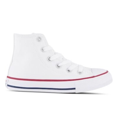 Converse Chuck Taylor All Star Hi Kids White Unisex Size 1 TheSneakerLounge Kids Converse Chuck Taylor All Star Hi Kids White Unisex Size 1