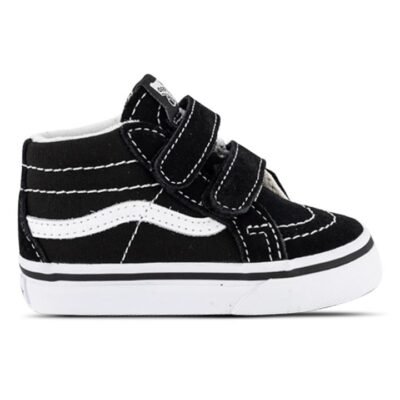 Vans Sk8-Mid Reissue V Kids Black/True White Unisex Size 9 TheSneakerLounge Kids Vans Sk8-Mid Reissue V Kids Black/True White Unisex Size 9