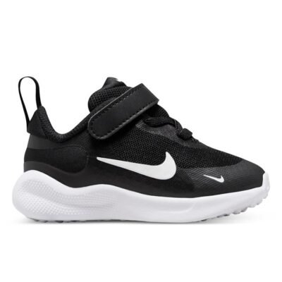 Nike Revolution 7 Kids Black/White-White Unisex Size 5 TheSneakerLounge Kids Nike Revolution 7 Kids Black/White-White Unisex Size 5