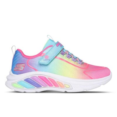 Skechers Rainbow Cruisers Kids Turquoise/Multi Unisex Size 3 TheSneakerLounge Kids Skechers Rainbow Cruisers Kids Turquoise/Multi Unisex Size 3