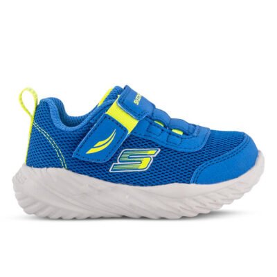 Skechers Nitro Sprint Kids Blue/Lime Unisex Size 8 TheSneakerLounge Kids Skechers Nitro Sprint Kids Blue/Lime Unisex Size 8