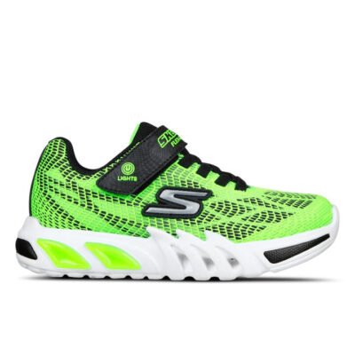Skechers Flex-Glow Elite – Vorlo Kids Lime/Black Unisex Size 5 TheSneakerLounge Kids Skechers Flex-Glow Elite - Vorlo Kids Lime/Black Unisex Size 5