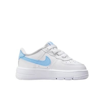 Nike Air Force 1 Low Easyon Kids White/Aquarius Blue-White Unisex Size 7 TheSneakerLounge Kids Nike Air Force 1 Low Easyon Kids White/Aquarius Blue-White Unisex Size 7