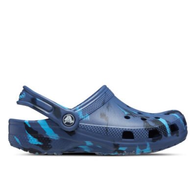 Crocs Classic Marbled Clog Kids Navy/Multi Unisex Size 3