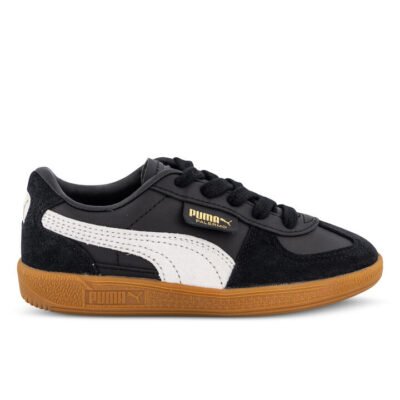 Puma Palermo Kids Puma Black-Feather Gray-Gum Unisex Size 2