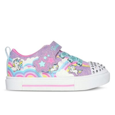 Skechers Twinkle Toes: Twinkle Sparks - Jumpin' Clouds Kids Lavender/Multi Unisex Size 6