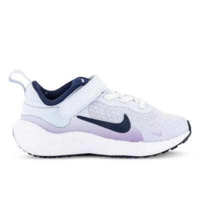 Nike Revolution 7 Kids Football Grey/Midnight Navy-Lilac Bloom Unisex Size 8 TheSneakerLounge Kids Nike Revolution 7 Kids Football Grey/Midnight Navy-Lilac Bloom Unisex Size 8