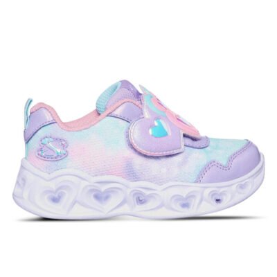 Skechers Heart Lights – Lovin Reflection Kids Lavender/Light Pink Unisex Size 8 TheSneakerLounge Kids Skechers Heart Lights - Lovin Reflection Kids Lavender/Light Pink Unisex Size 8