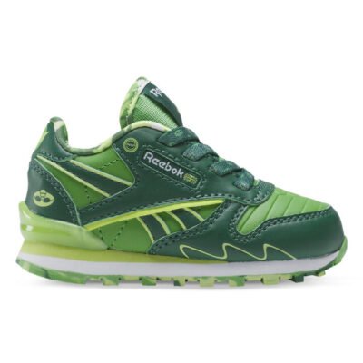 Reebok Classic Leather Step N Flash Kids Nicegreen/Shellgreen/Ftwrwhite Unisex Size 6
