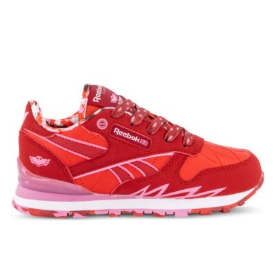 Reebok Classic Leather Step N Flash Kids Marsred/Pixiepink/Ftwrwhite Unisex Size 1
