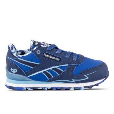 Reebok Classic Leather Step N Flash Kids Blueblast/Denimglow/Ftwrwhite Unisex Size 4