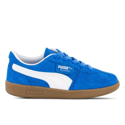 Puma Palermo Kids Hyperlink Blue-Puma White Unisex Size 13