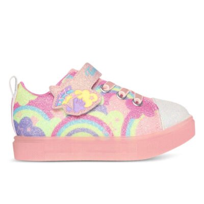 Skechers Twinkle Sparks Ice 2.0 - Shimmering Sky Kids Coral/Multi Unisex Size 7
