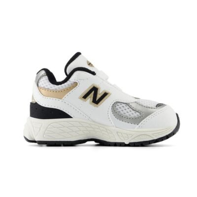 New Balance 2002 Hook & Loop Kids White (100) Unisex Size 4
