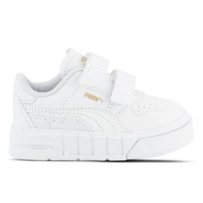 Puma Cali Court Kids Puma White-Puma Gold Unisex Size 5