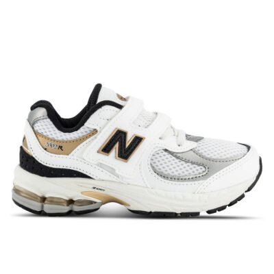 New Balance 2002 Hook & Loop Kids White (100) Unisex Size 3