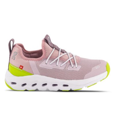 On Cloudleap Kids Mauve/Kiwi Unisex Size 2