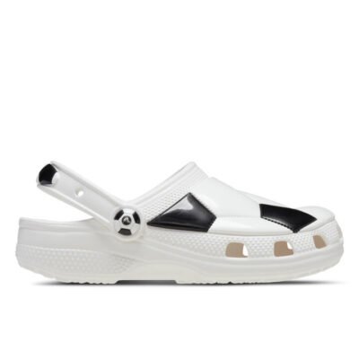 Crocs Classic Soccer Ball Clog Kids White/Black Unisex Size 4