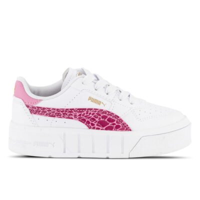 Puma Cali Court Animal Kids Puma White-Magenta Gleam Unisex Size 3