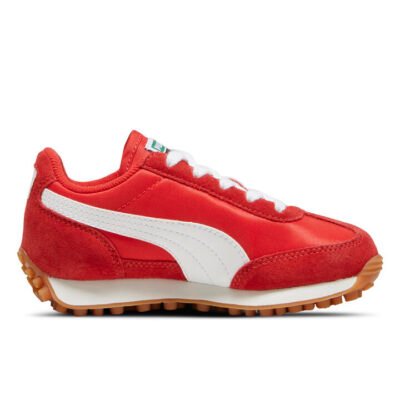 Puma Easy Rider Vintage Kids Puma Red-Puma White Unisex Size 12