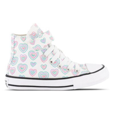 Converse Chuck Taylor All Star Easy-On Hi Kids White/Oops Pink/White Unisex Size 3