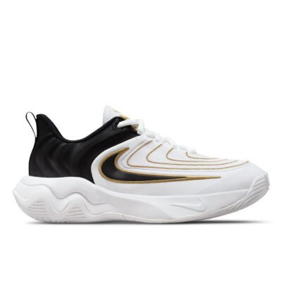 Nike Giannis Immortality 4 Kids White/Black-Metallic Gold Unisex Size 2 TheSneakerLounge Kids Nike Giannis Immortality 4 Kids White/Black-Metallic Gold Unisex Size 2