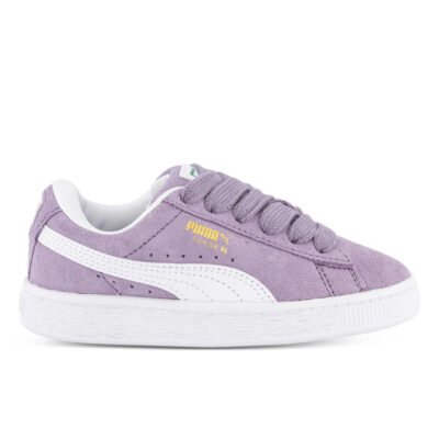 Puma Suede Xl Kids Pale Plum-Puma White Unisex Size 12