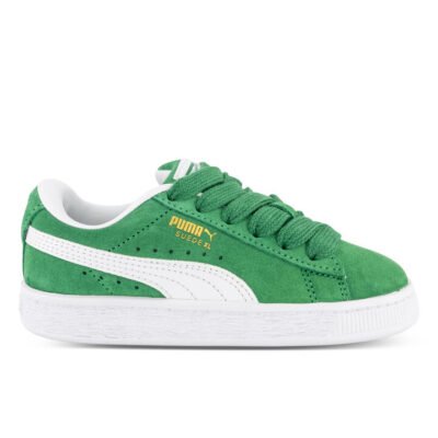 Puma Suede Xl Kids Archive Green-Puma White Unisex Size 11