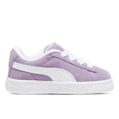 Puma Suede Xl Kids Pale Plum-Puma White Unisex Size 6