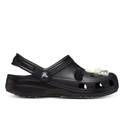 Crocs Classic Glow In The Dark Black Cat Clog Unisex Size 6
