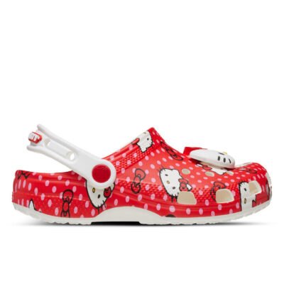 Crocs Hello Kitty Red Classic Clog Kids Multi Unisex Size 6