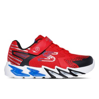 Skechers Flex-Glow Bolt Kids Red/Black Unisex Size 11 TheSneakerLounge Kids Skechers Flex-Glow Bolt Kids Red/Black Unisex Size 11