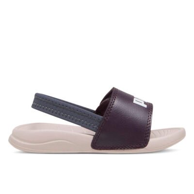 Puma Popcat 20 Backstrap Kids Midnight Plum/Puma White/Mauve Mist Unisex Size 6