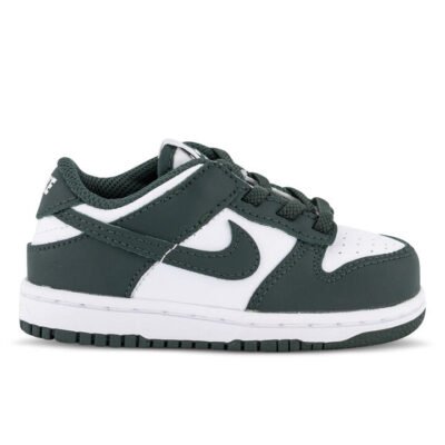 Nike Dunk Low Kids White/Vintage Green Unisex Size 6 TheSneakerLounge Kids Nike Dunk Low Kids White/Vintage Green Unisex Size 6