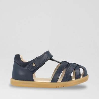 Iw Cross Jump Toddler Navy Leather Flat Shoes