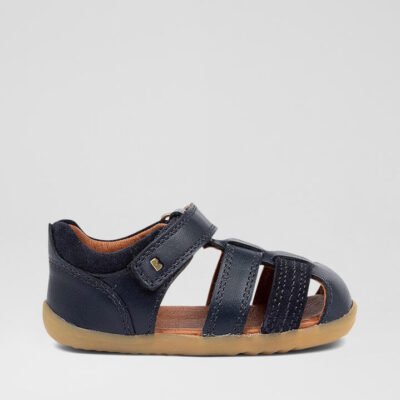 Su Roam Infant Navy Leather Sandals TheSneakerLounge Kids Su Roam Infant Navy Leather Sandals