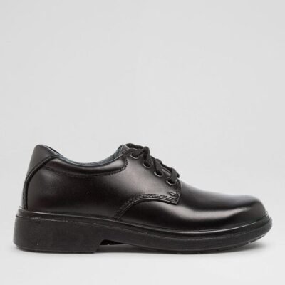 Daytona Youth E Black Leather Shoes