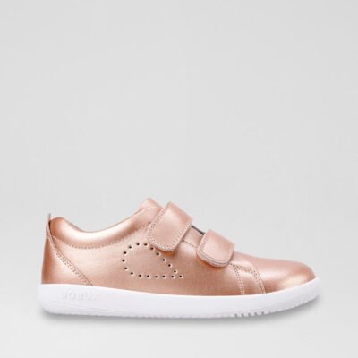 Kp Grass Court Junior Rose Gold Leather Sneakers TheSneakerLounge Kids Kp Grass Court Junior Rose Gold Leather Sneakers