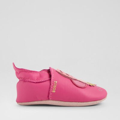 Ss Bee Infant Pink Leather Flat Shoes