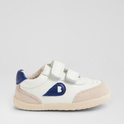 Su Champ Chalk Gentian Blue Leather Flat Shoes