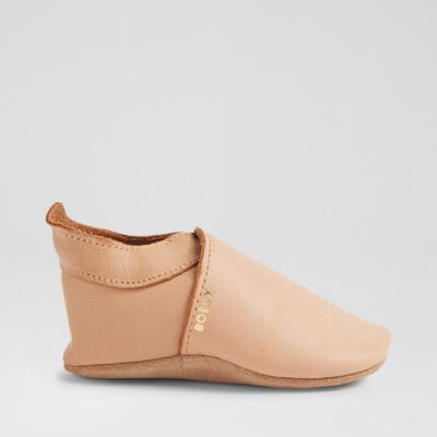 Ss Simple Shoe Infant Caramel Leather Flat Shoes