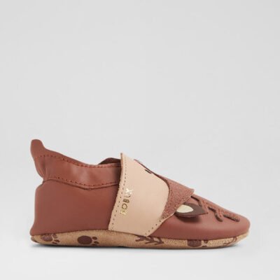 Ss Fawna Infant Mocha Beige Leather Flat Shoes TheSneakerLounge Kids Ss Fawna Infant Mocha Beige Leather Flat Shoes