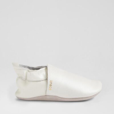 Ss Simple Infant Pearl Leather Flat Shoes