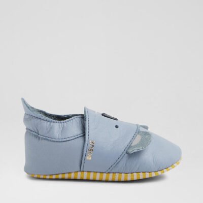 Ss Koko Infant Slate Leather Flat Shoes TheSneakerLounge Kids Ss Koko Infant Slate Leather Flat Shoes