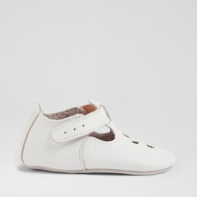 Ss Daisy Infant White Leather Flat Shoes