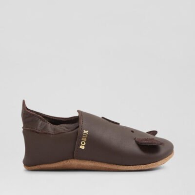 Ss Cub Infant Chocolate Leather Flat Shoes