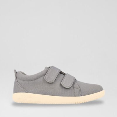 Kp Grass Court Junior Circular Gray Canvas Flat Shoes TheSneakerLounge Kids Kp Grass Court Junior Circular Gray Canvas Flat Shoes