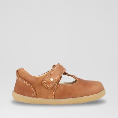 Su Louise Infant Caramel Leather Flat Shoes TheSneakerLounge Kids Su Louise Infant Caramel Leather Flat Shoes